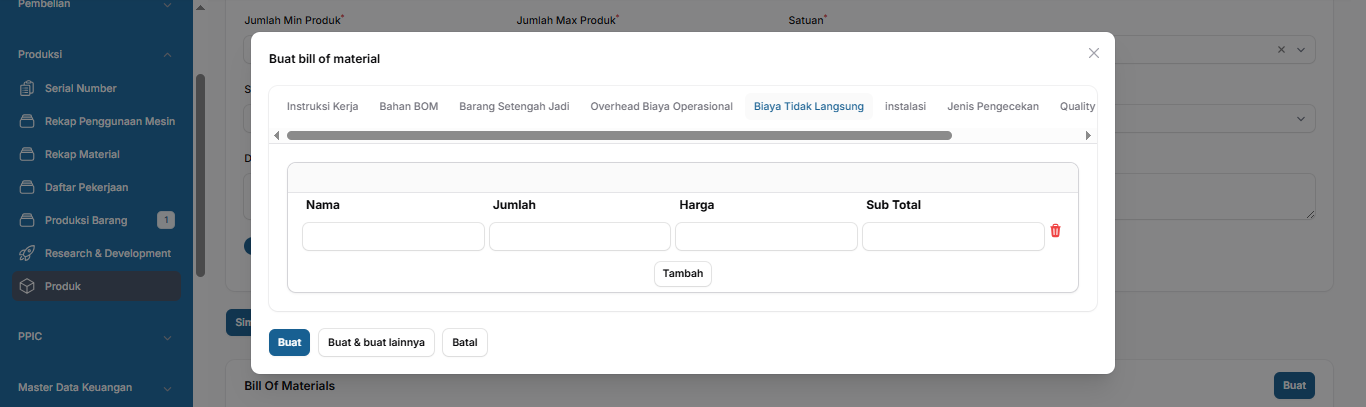 Buat Intruksi Kerja