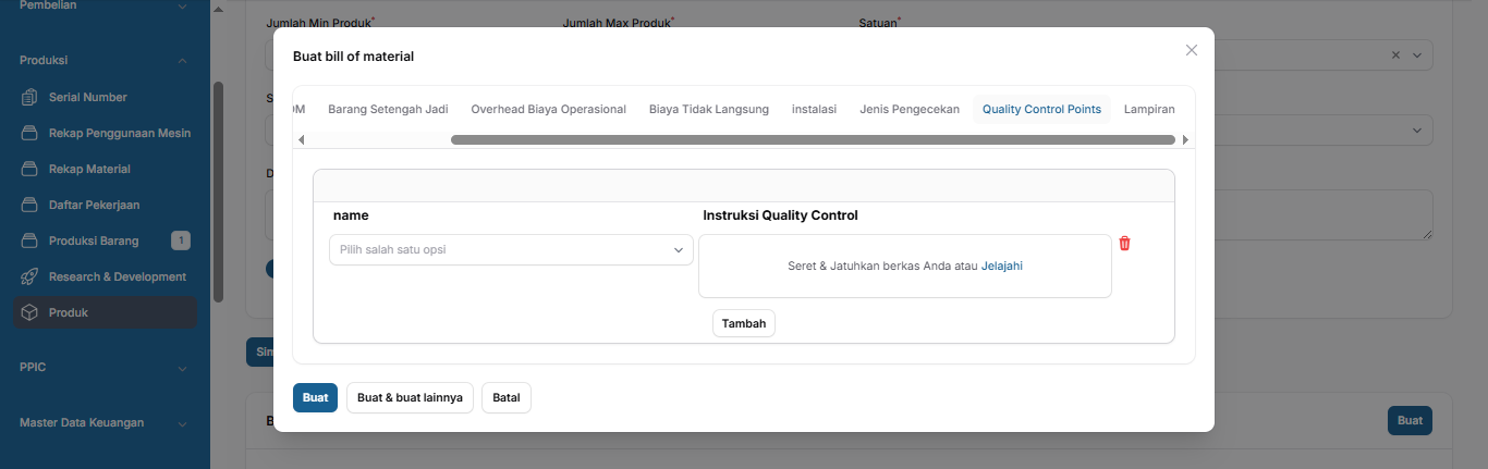 Buat Intruksi Kerja