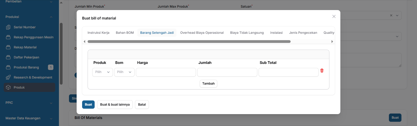 Buat Intruksi Kerja