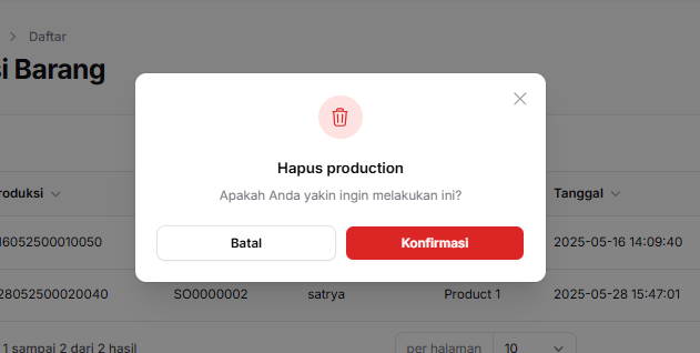 Actions Delete
